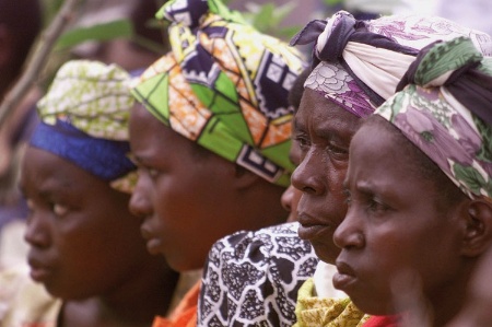 Four Rwandan women