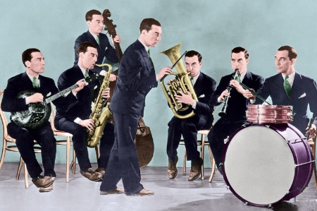 Six part Buster Keaton band