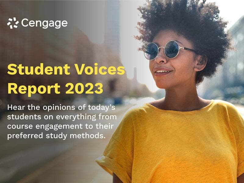 Student Voices survey by Cengage