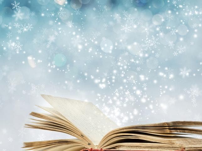 Book with snowflakes