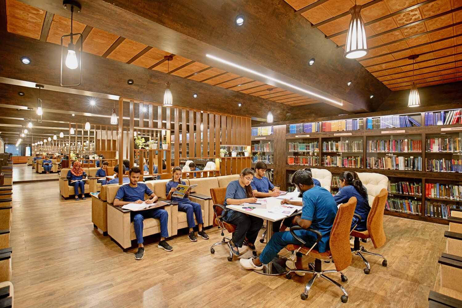 Central library facility at Saveetha University