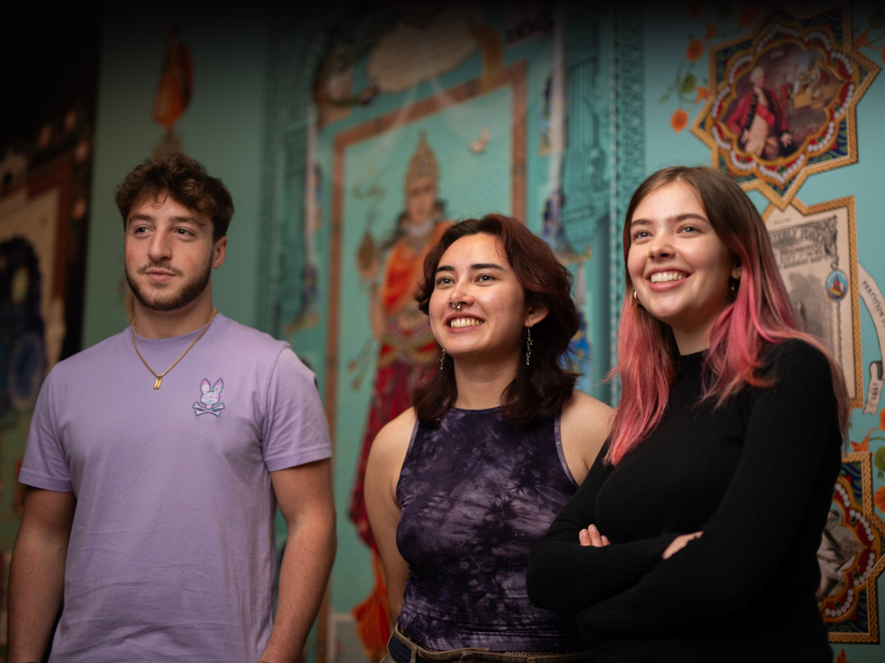 University of Manchester students gather on campus
