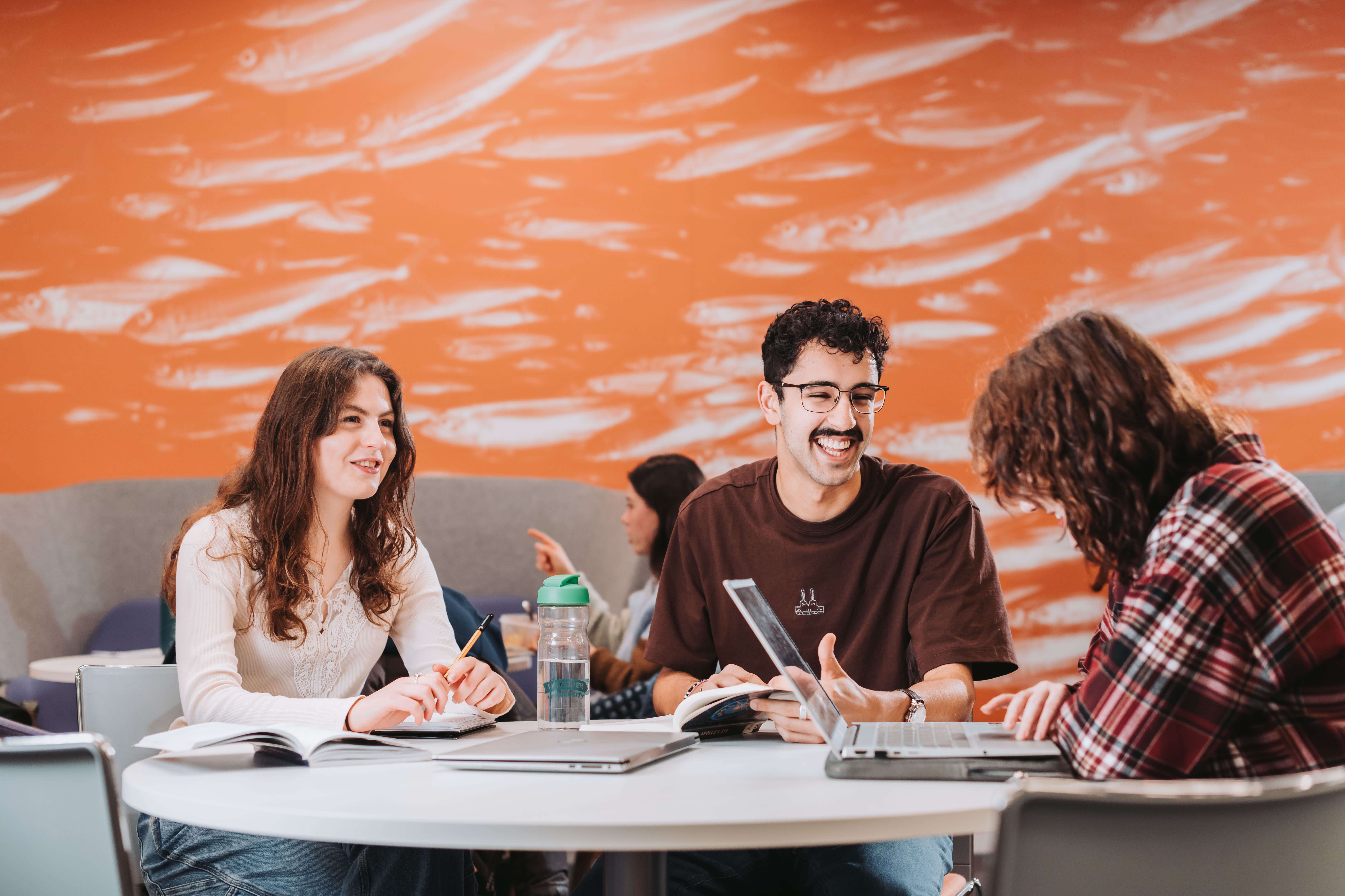 Law students on campus at the University of Exeter