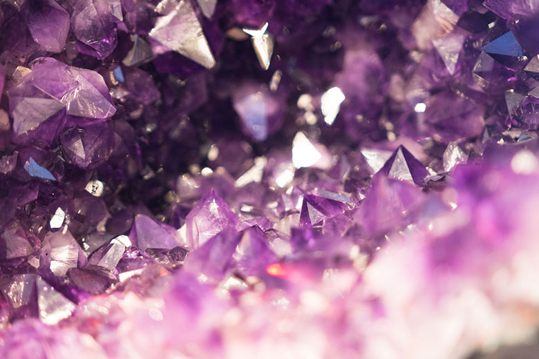 Amethyst crystals