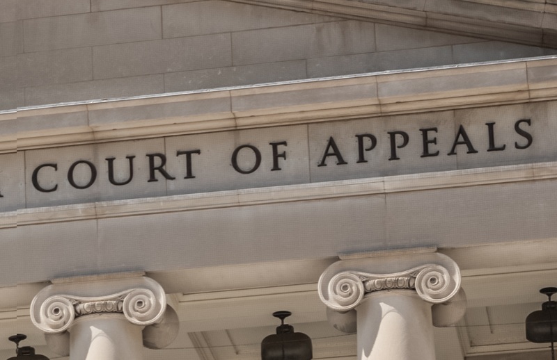 A court of appeal nameplate