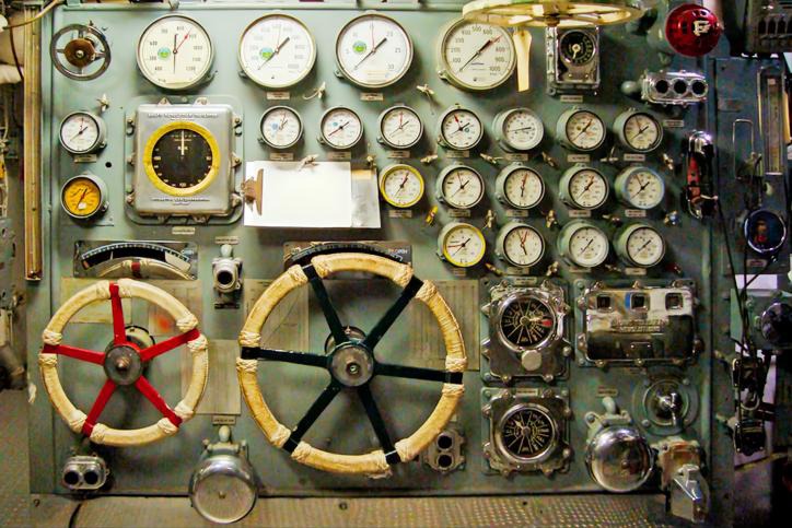 A ship's engine room, illustrating university governance
