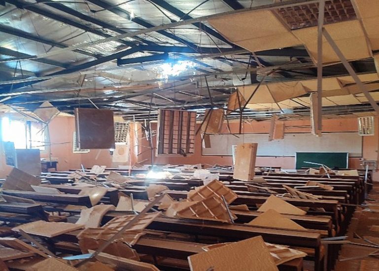 Mashreq University's shattered campus