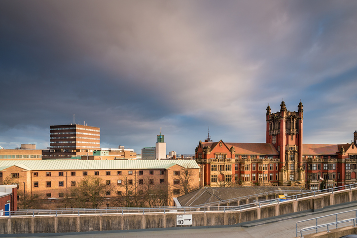 Storm clouds over Newcastle University