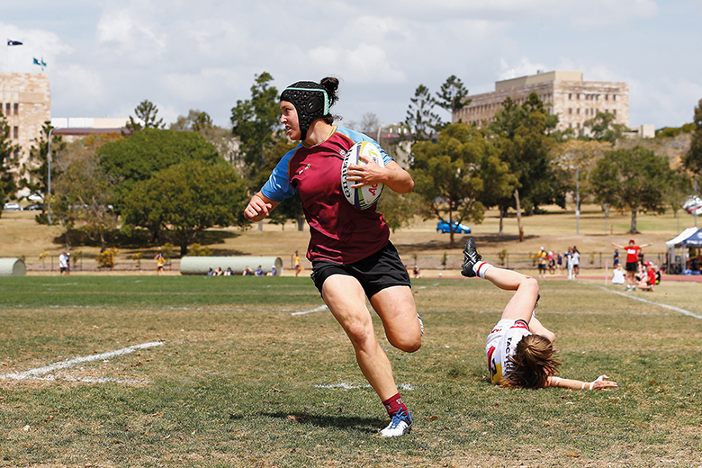 Women’s University Sevens match between University of Queensland and Macquarie