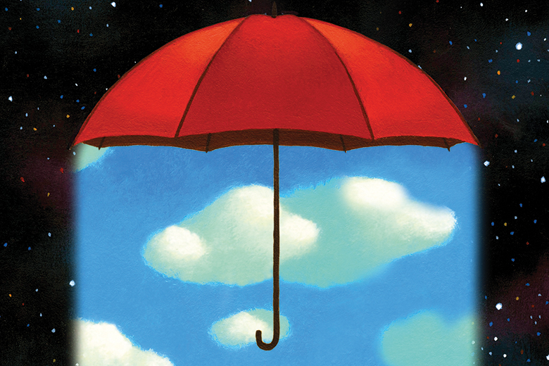 Red umbrella