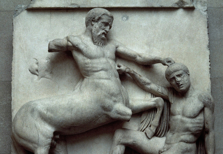 Parthenon marble depicting part of the batlle between the Centaurs and the Lapiths to illustrate The British Museum’s hostility to whistleblowing duplicates academia’s