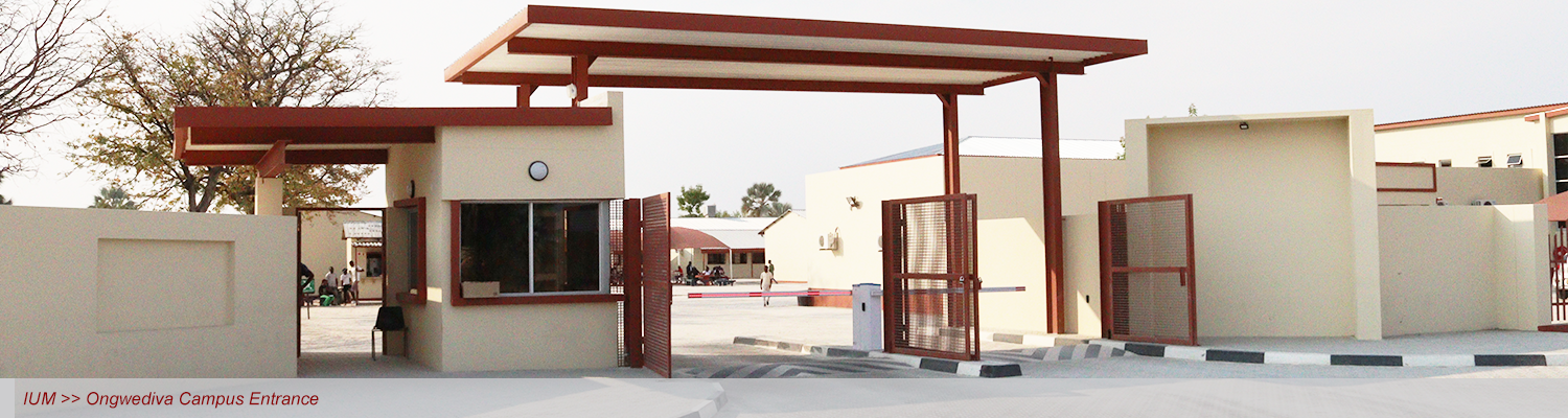 IUM Ongwediva Campus Main Entrance
