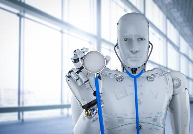 Robot with stethoscope