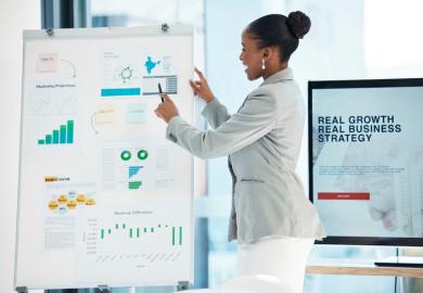 A business presentation