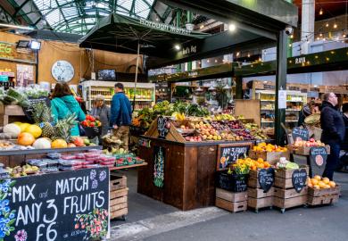 A fruit market