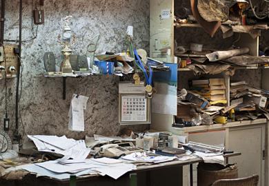 An abandoned office