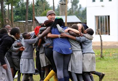 africa group hug