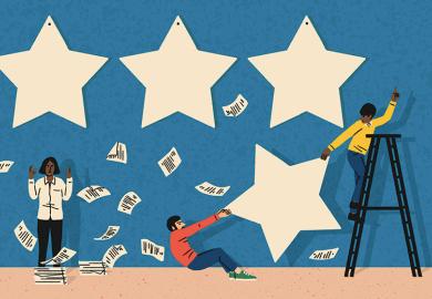 Illustration of stars on wall