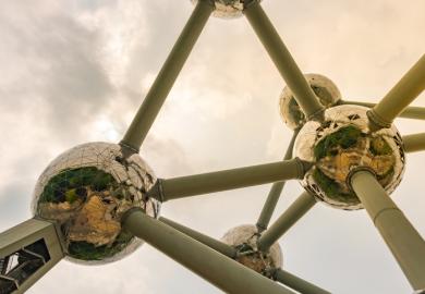 The Atomium building in Brussels, illustrating European collaboration