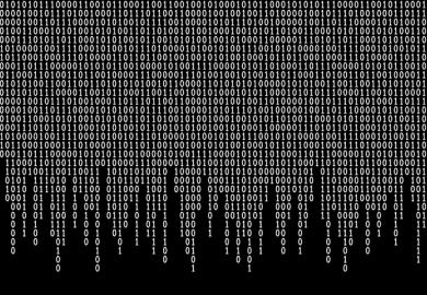Binary code symbolising the dichotomy between REF and TEF