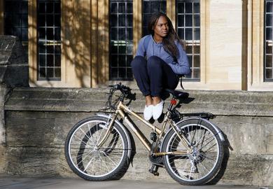 Black Oxford student