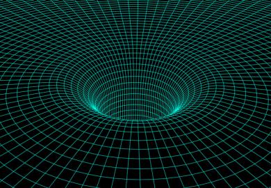 A mathematical representation of a black hole