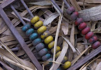 A broken abacus