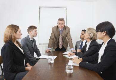 Business people in a seminar