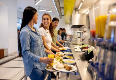 A university canteen