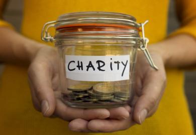 a charity jar