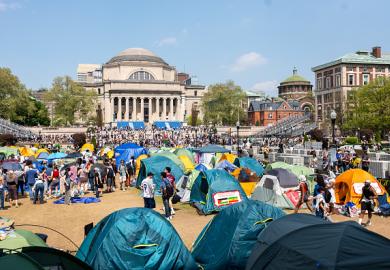The pro-Palestine encampment at Columbia