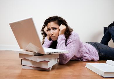 Stressed student