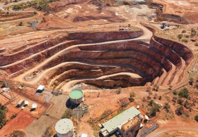 A copper mine in Australia 