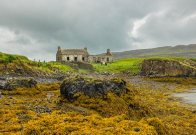 A Scottish crofter's cottage 