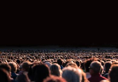 a large crowd
