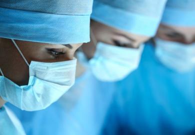 Doctors in surgery