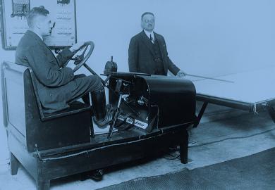 driving stationary vehicle