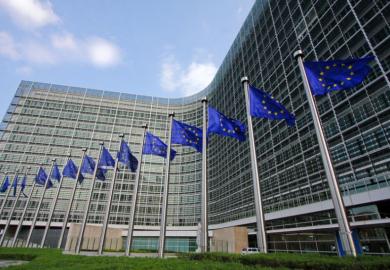 European Commission in Brussels illustrating opinion about European universities alliance
