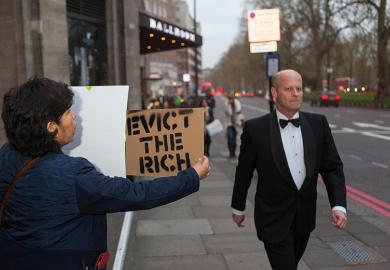 Evict the rich protester