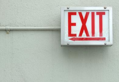 Exit sign