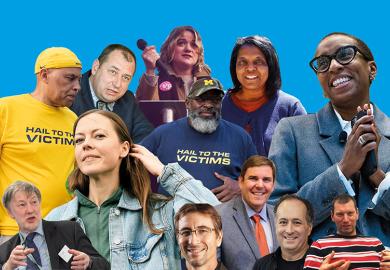Montage of the faces of 2022