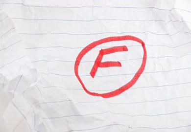 fail, failure, F, grade