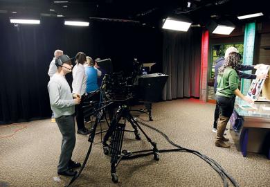 Man filming