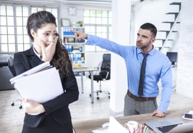 A boss firs his assistant