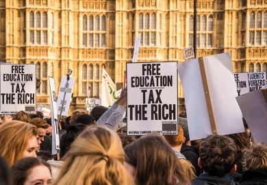 Free education protesters
