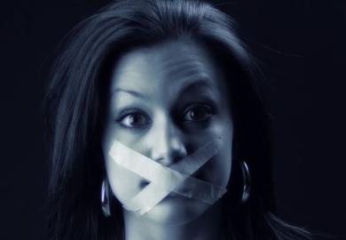 Indian woman gagged