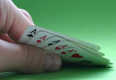 Holding all the cards