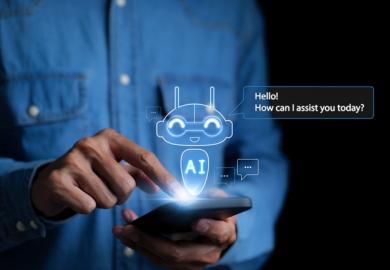 A visual representation of a chatbot