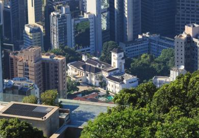 Government House - built by the British for the governor of Hong Kong