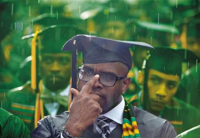 Graduate in the rain